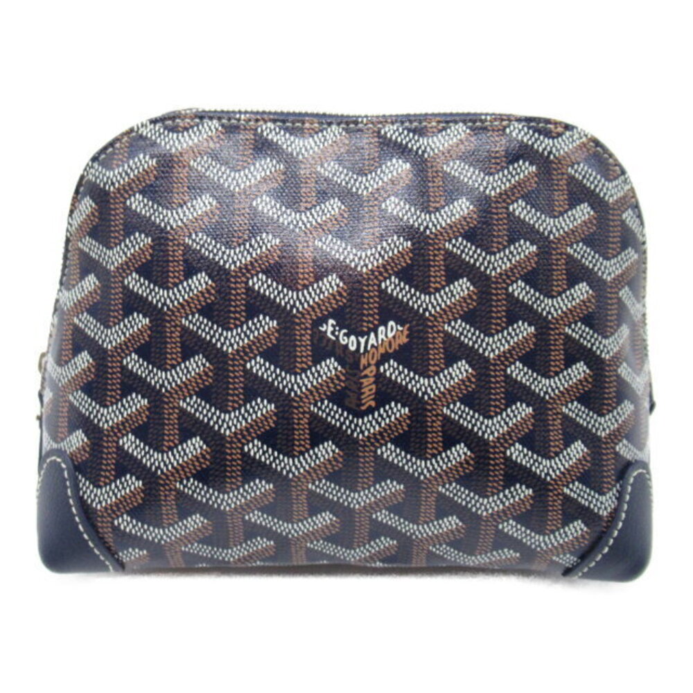 Goyard pouch bag canvas Navy Blue